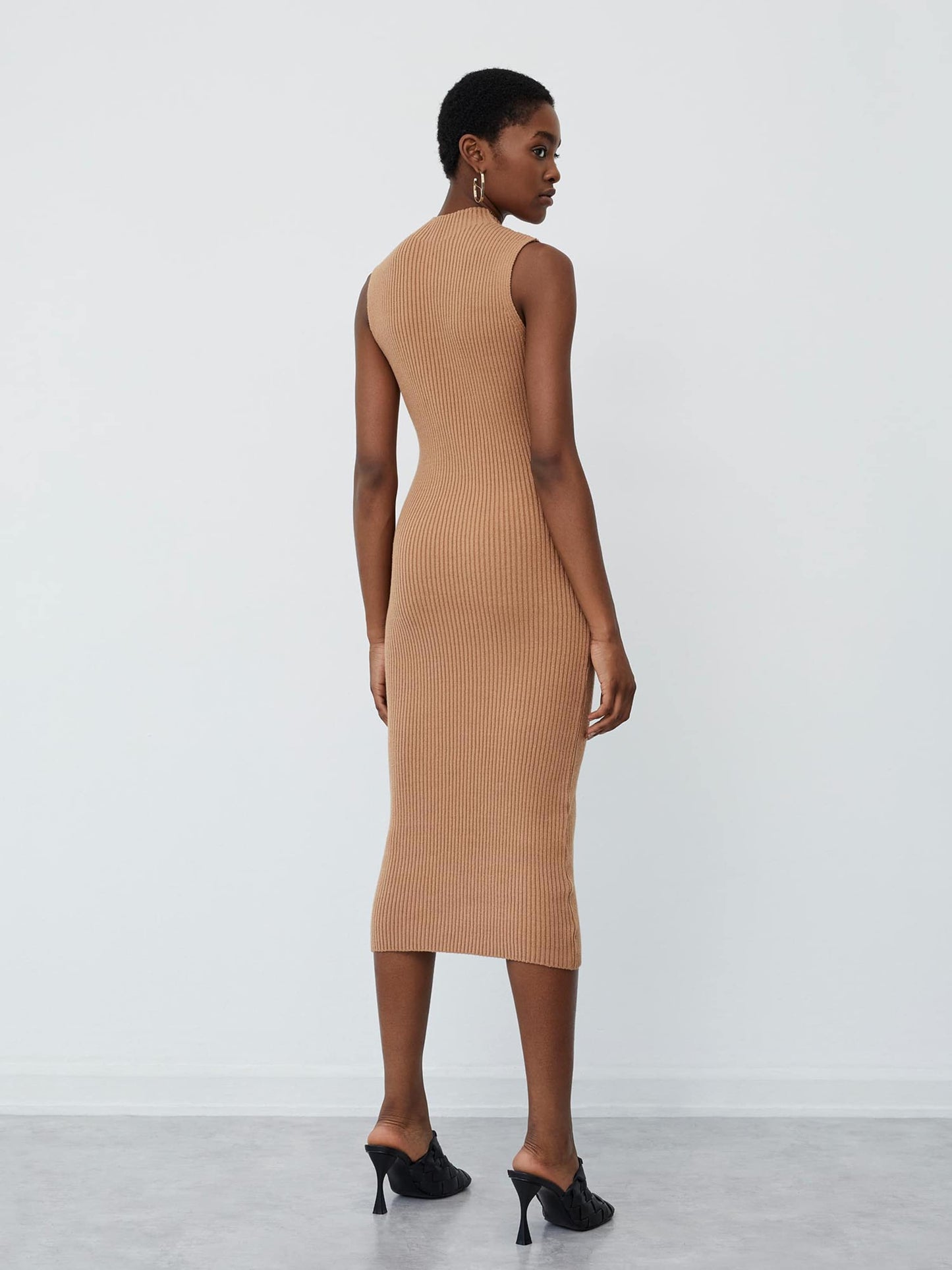  Midi Jurken Jurk Nia Dames Camel